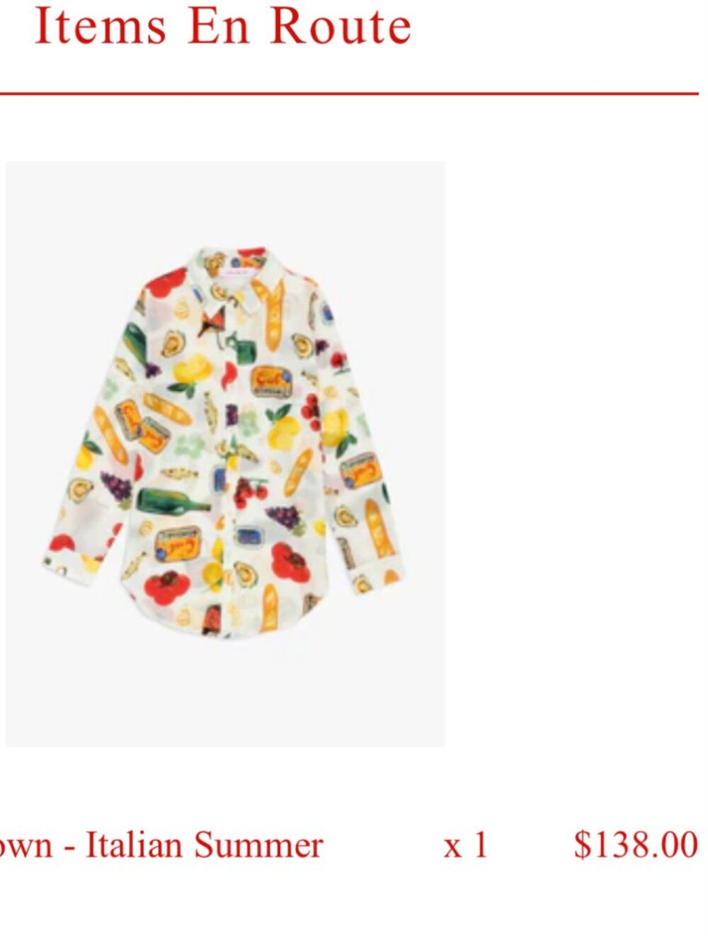 Lisa Says Gah Tessa Buttondown Italian Summer Print (XL) - Picture 6 of 6